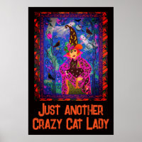 Crazy Cat Lady Halloween Décor