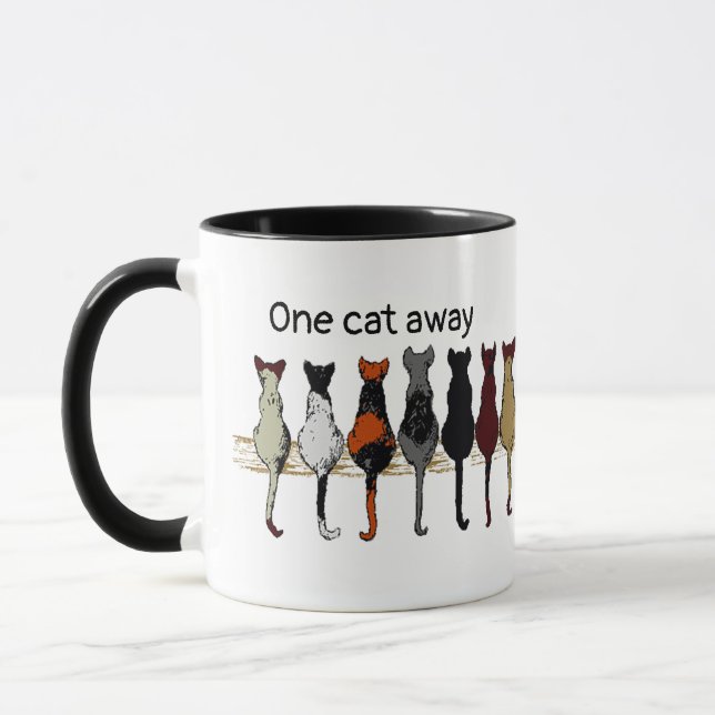 Crazy Cat Lady im Training Tasse (Links)