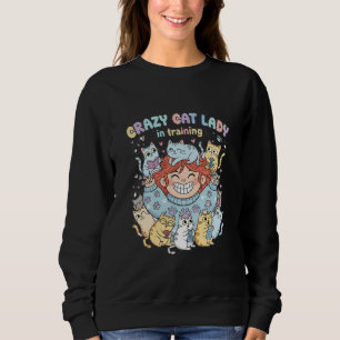 Crazy Cat Lady in Ausbildung Sweatshirt 