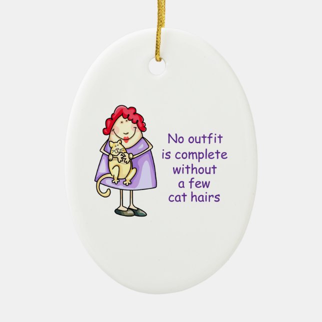 CRAZY CAT LADY KERAMIK ORNAMENT (Vorne)
