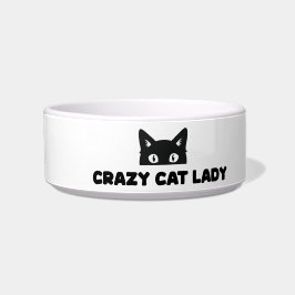 Crazy Cat Lady Keramik Pet Bowl Napf