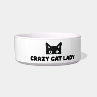 Crazy Cat Lady Keramik Pet Bowl Napf
