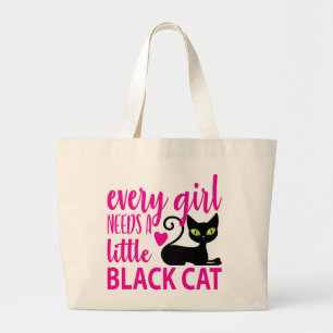 Crazy Cat Lady Kitty Lover Halloween Black Cat Tot Jumbo Stoffbeutel