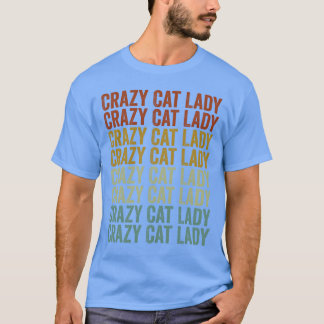 Crazy Cat Lady Lila Cats Girl T-Shirt