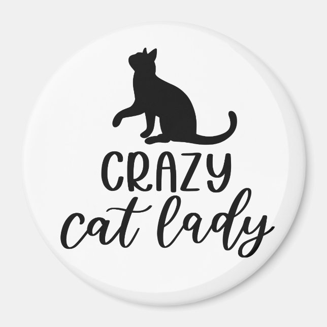 Crazy Cat Lady Magnet (Vorne)