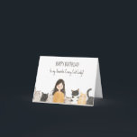 Crazy Cat Lady mit Niedlich Kittens Funny Birthday Karte<br><div class="desc">Feiern Sie mit unserer Crazy Cat Lady Niedlich Kittens Funny Funny Birthday Card den Geburtstag Ihrer Lieblingskatzenmutter im Stil. Mit einer anmutigen Illustration von spielerischen Kätzchen und einem skurrilen Design, wird diese Karte ihr ein Lächeln ins Gesicht bringen und ihr ein Kicheln ins Herz bringen. Mit Sorgfalt und Liebe zum...</div>