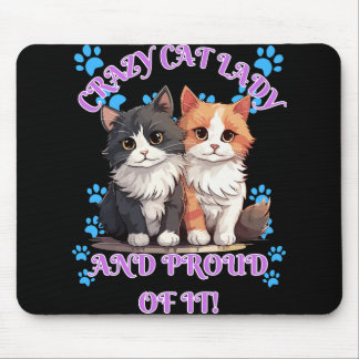 Crazy Cat Lady Mousepad