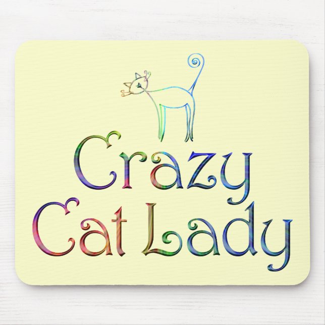 Crazy Cat Lady Mousepad (Vorne)
