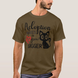 Crazy Cat Lady Niedlich Black Kitten Adoption Resc T-Shirt