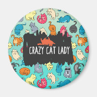 Crazy Cat Lady Niedlich und spielerisch Cat Patter