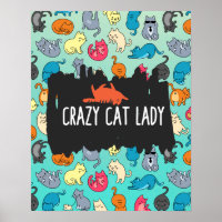 Crazy Cat Lady Niedlich und spielerisch Cat Patter