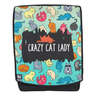 Crazy Cat Lady Niedlich und spielerisch Cat Patter Rucksack
