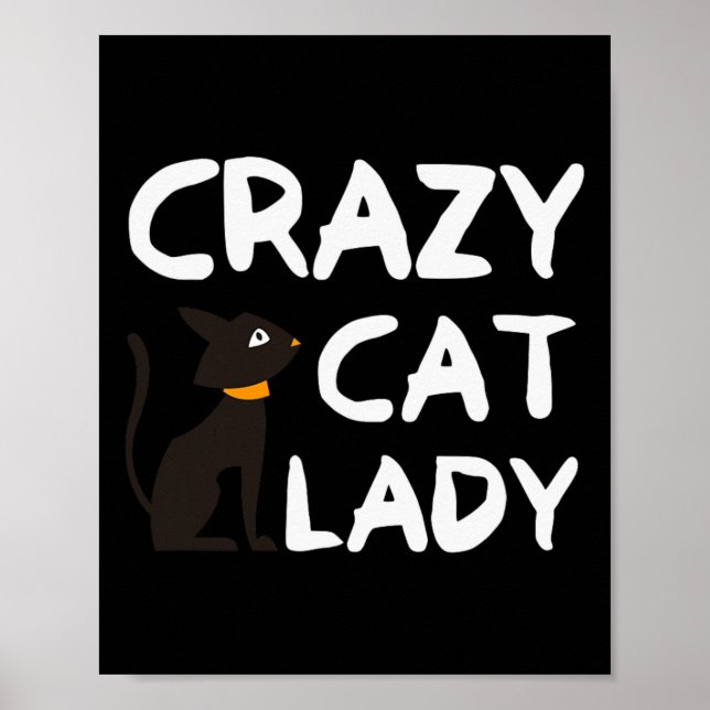 Crazy Cat Lady Poster (Vorne)