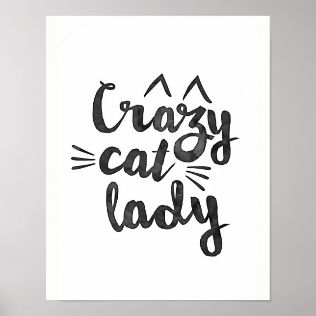 Crazy Cat Lady Poster (Vorne)