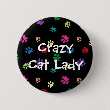 Crazy Cat Lady Rainbow Painted Paws