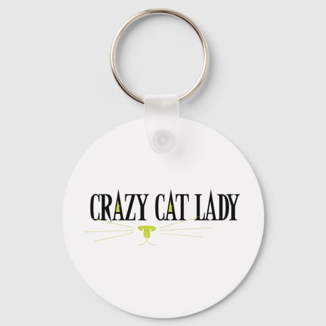 Crazy Cat Lady Schlüsselanhänger (Vorderseite)