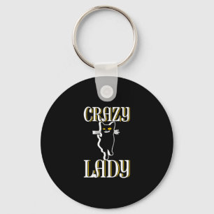 Crazy Cat Lady Schlüsselanhänger