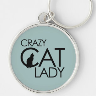 Crazy Cat Lady Schlüsselanhänger