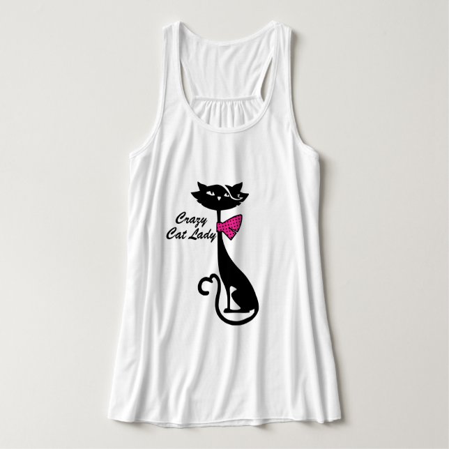 Crazy Cat Lady Tank Top (Design Vorderseite)