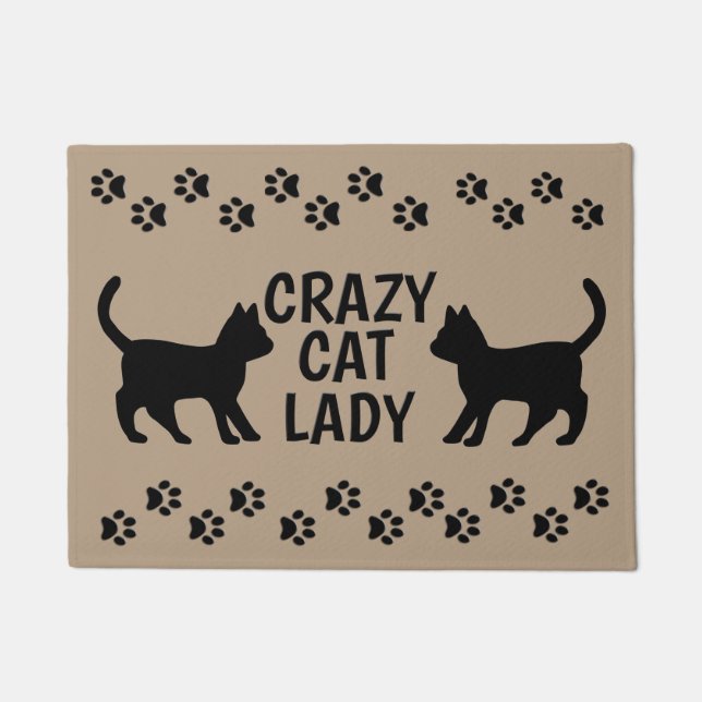 Crazy Cat Lady von mcful Door Mat Rug Fußmatte (Vorderseite)