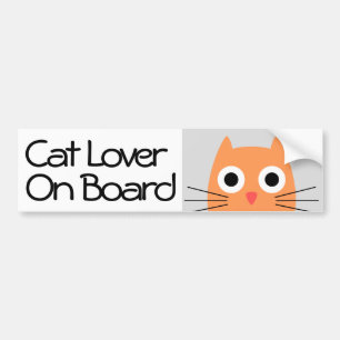 Crazy Cat Lover an Bord Autoaufkleber