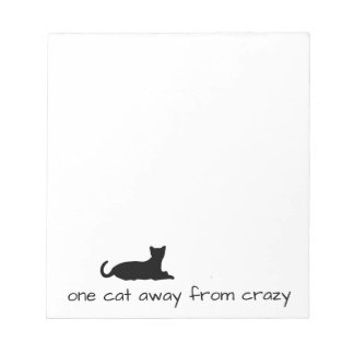 Crazy Cat Notepad Notizblock