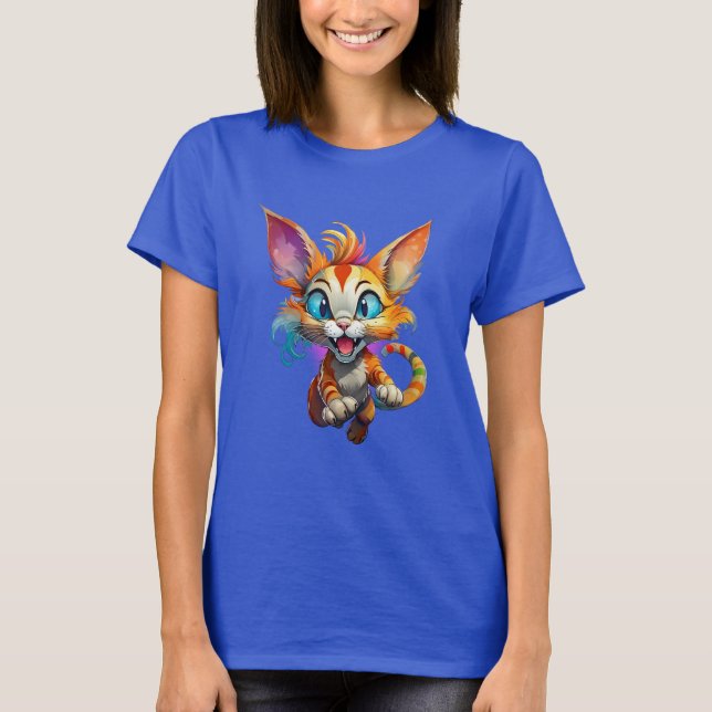 Crazy Cat T-Shirt (Vorderseite)