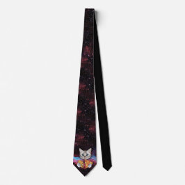 Crazy Cat Taco Pizza Space Krawatte
