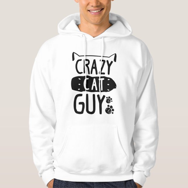 Crazy Cat Typ Hoodie (Vorderseite)