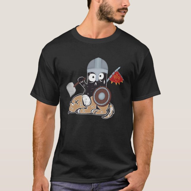 Crazy Cat Viking Thor Cat With Hammer  2 T-Shirt (Vorderseite)