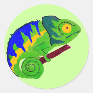Crazy Chameleon Aufkleber