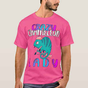 Crazy Chameleon Lady T-Shirt