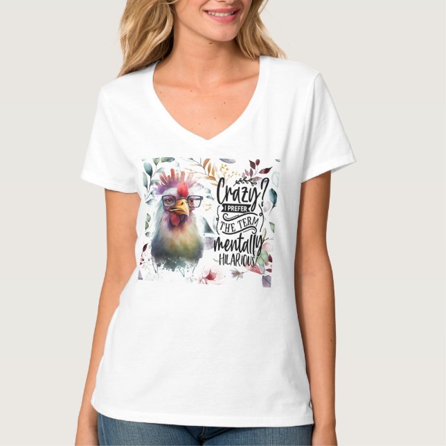 Crazy Chick T - Shirt (Vorderseite)