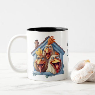 Crazy Chicken Lady Funny Chicken Tasse