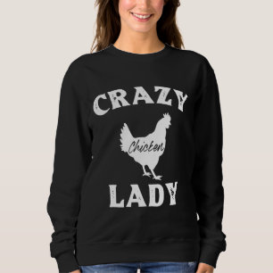 Crazy Chicken Lady Huhn Lover Familien Sweatshirt