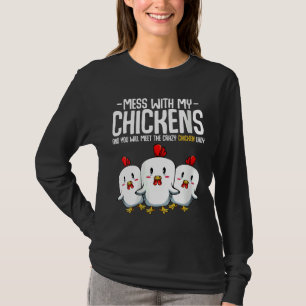 Crazy Chicken Lady Idee T-Shirt