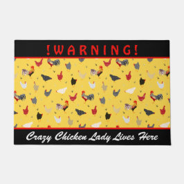 Crazy Chicken Lady l Memphis Style Chicken Farm Fußmatte
