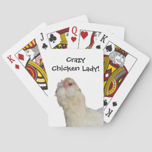 Crazy Chicken Lady! Selten Wheaten Ameraucana Hen Spielkarten