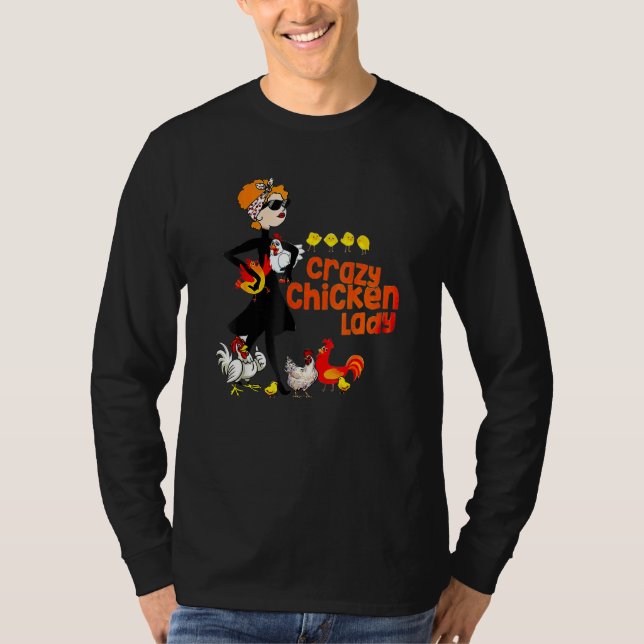 Crazy Chicken Lady Women T-Shirt (Vorderseite)