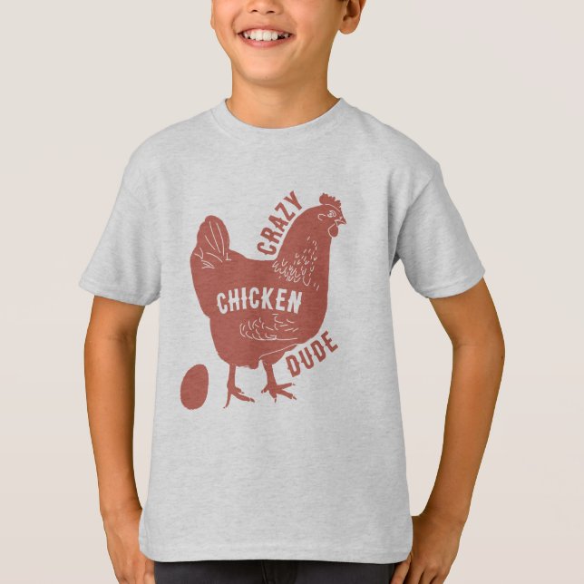 Crazy Chicken Typ Boys T-Shirt (Vorderseite)
