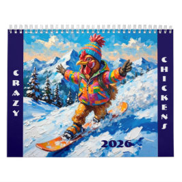 Crazy Chickens 2026 Kalender