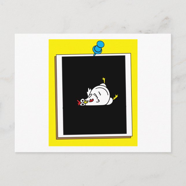Crazy Chickens Funny Chicken Postkarte (Vorderseite)