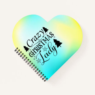 Crazy Christmas Lady-45322 Notizbuch