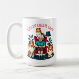 Crazy Collie Lady Kaffeetasse