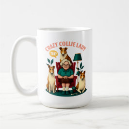 Crazy Collie Lady Kaffeetasse