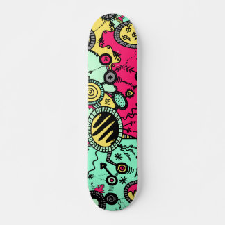 Crazy Color Doodle Skateboard