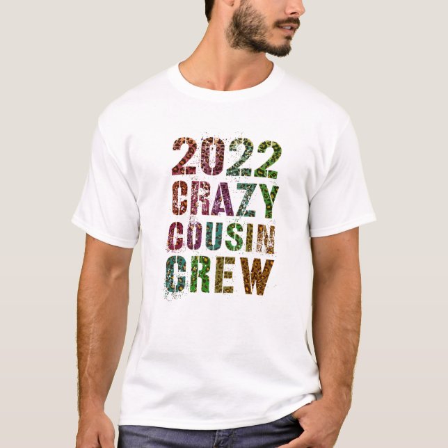 CRAZY COUSIN CREW 2022 Leopard Print Funny Mawmaw T-Shirt (Vorderseite)