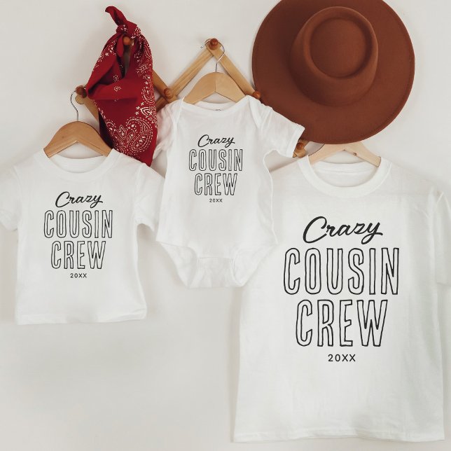 Crazy Cousin Crew Family Kleinkind T-shirt (Von Creator hochgeladen)