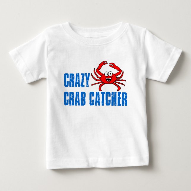 Crazy Crab Catcher Baby T-shirt (Vorderseite)