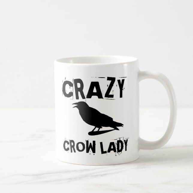 CRAZY CROW LADY COFFEGS MUGS KAFFEETASSE (Rechts)